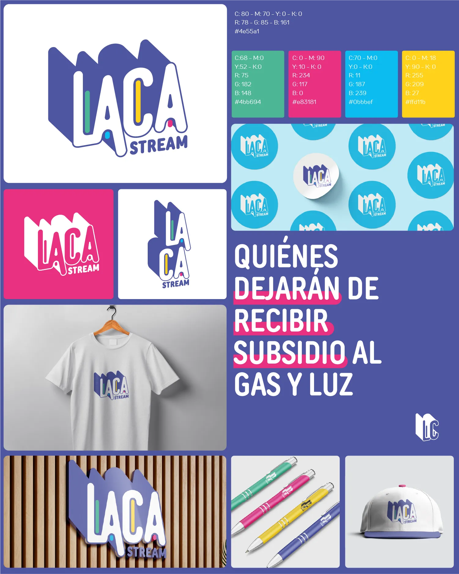 LaCa — sistema de identidad visual completo
