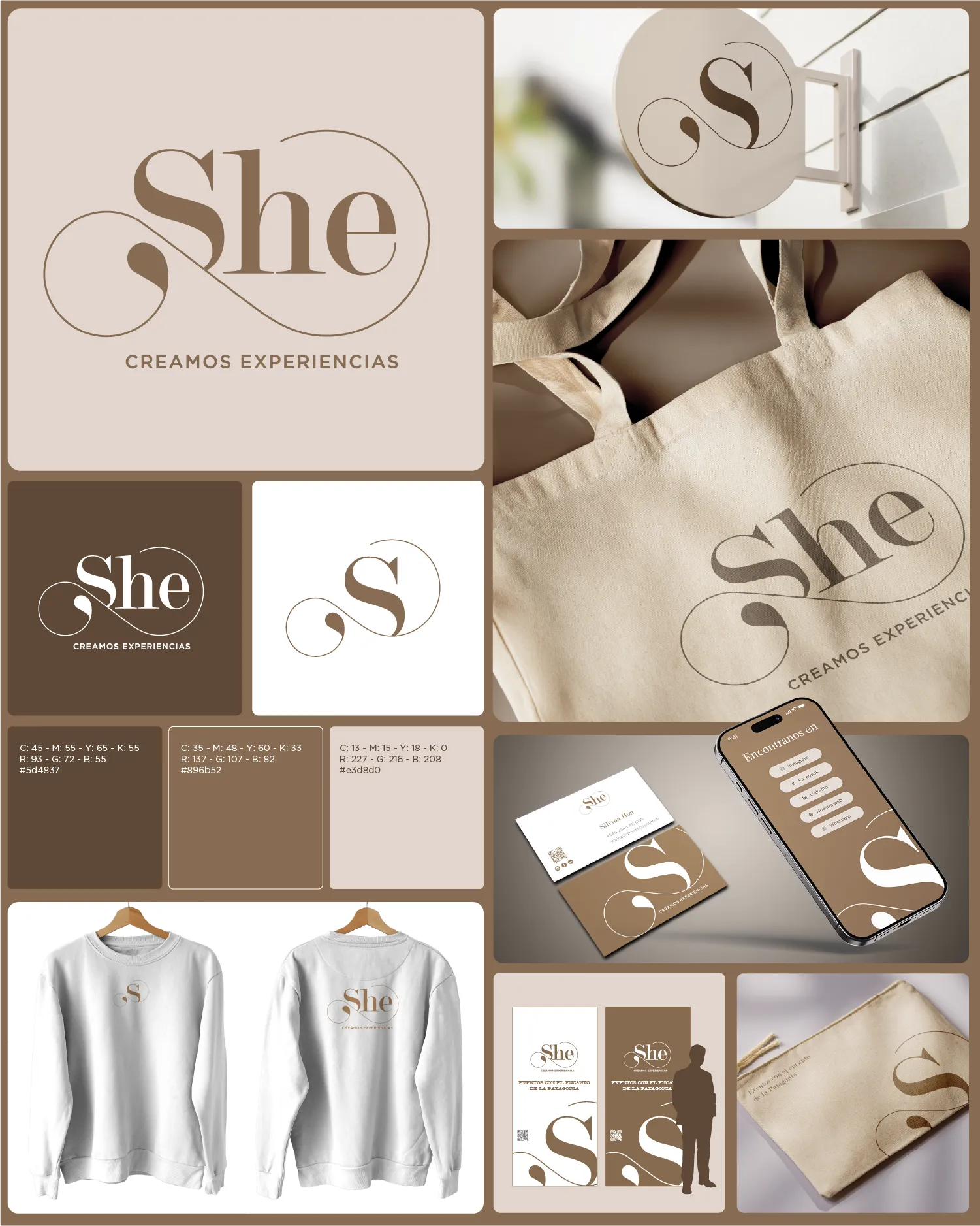 She — sistema de identidad visual completo
