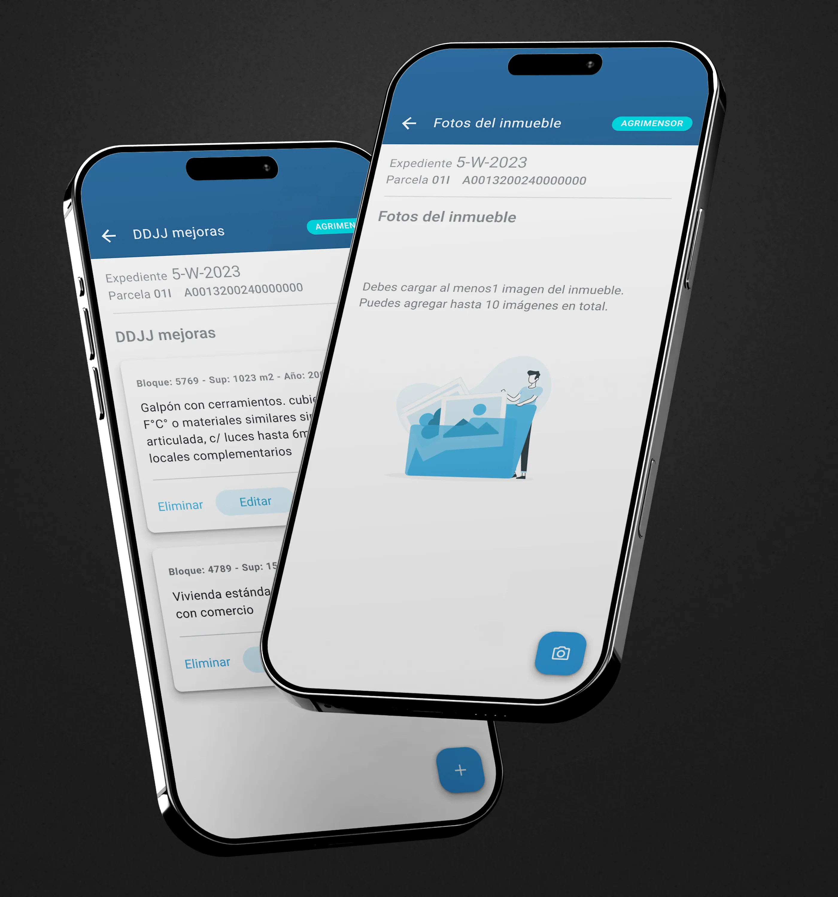 App Formosa — fotos del inmueble y DDJJ mejoras