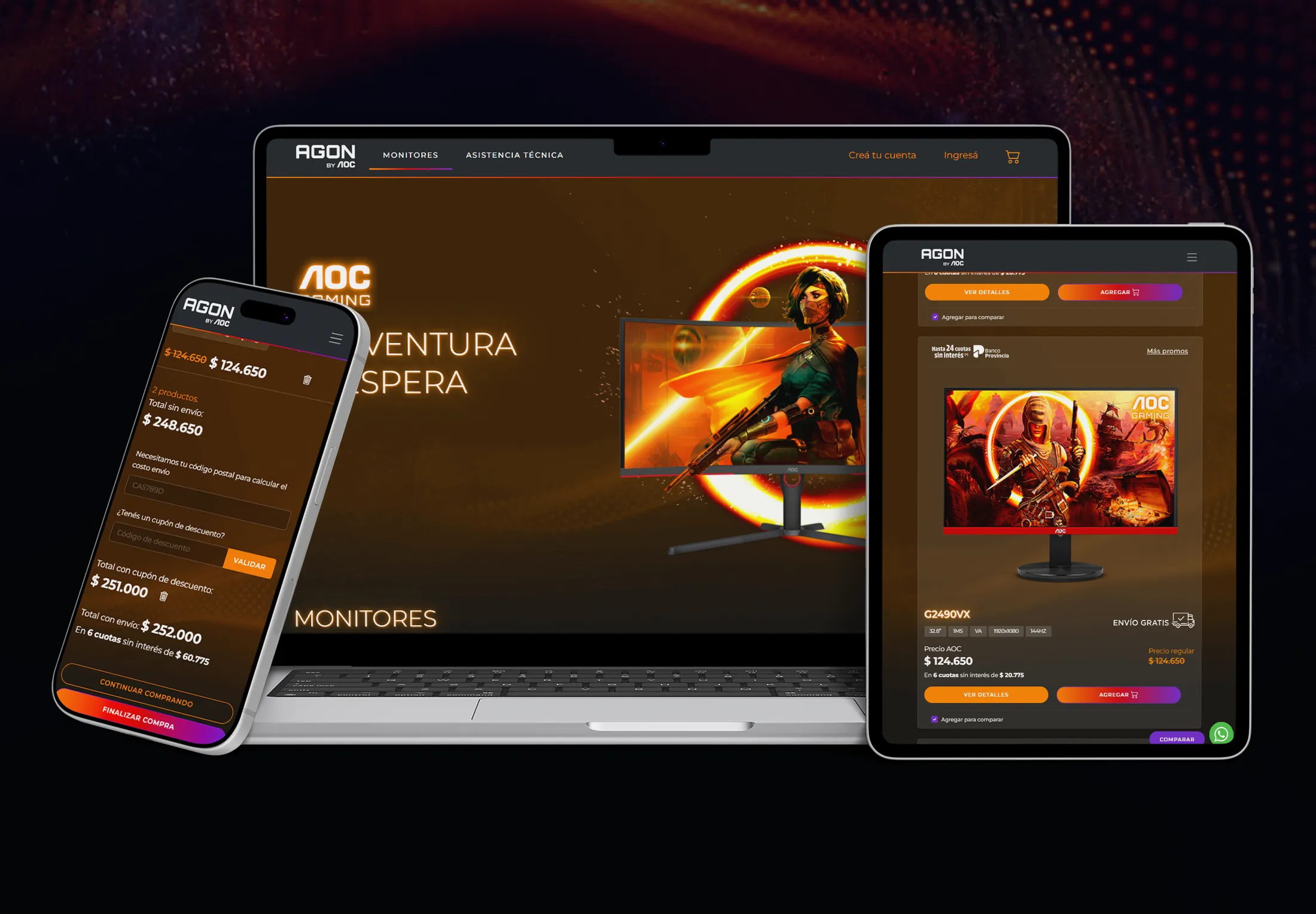 Agon — e-commerce tecnología y electrónica