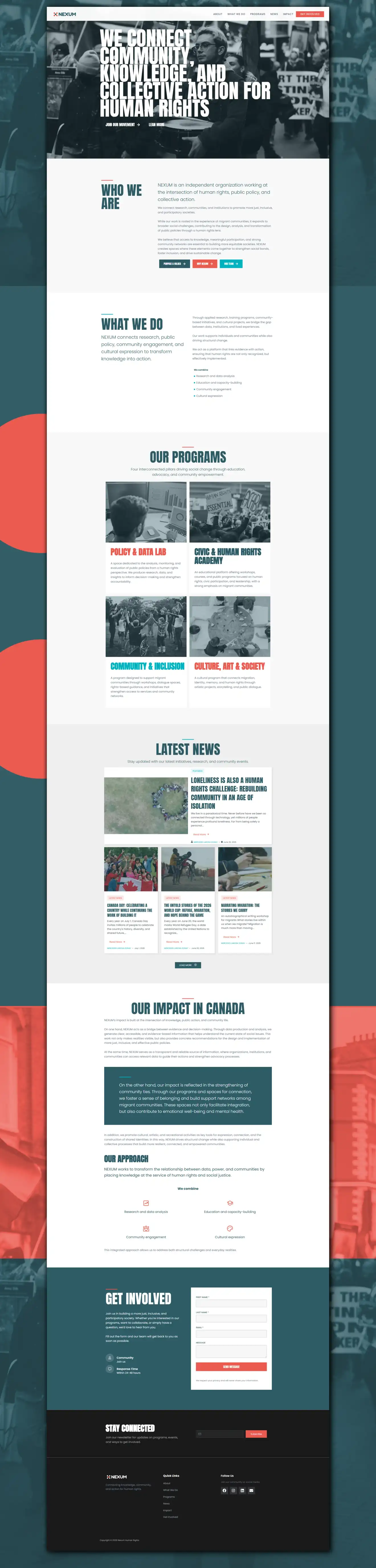 Nexum Human Rights — sitio institucional
