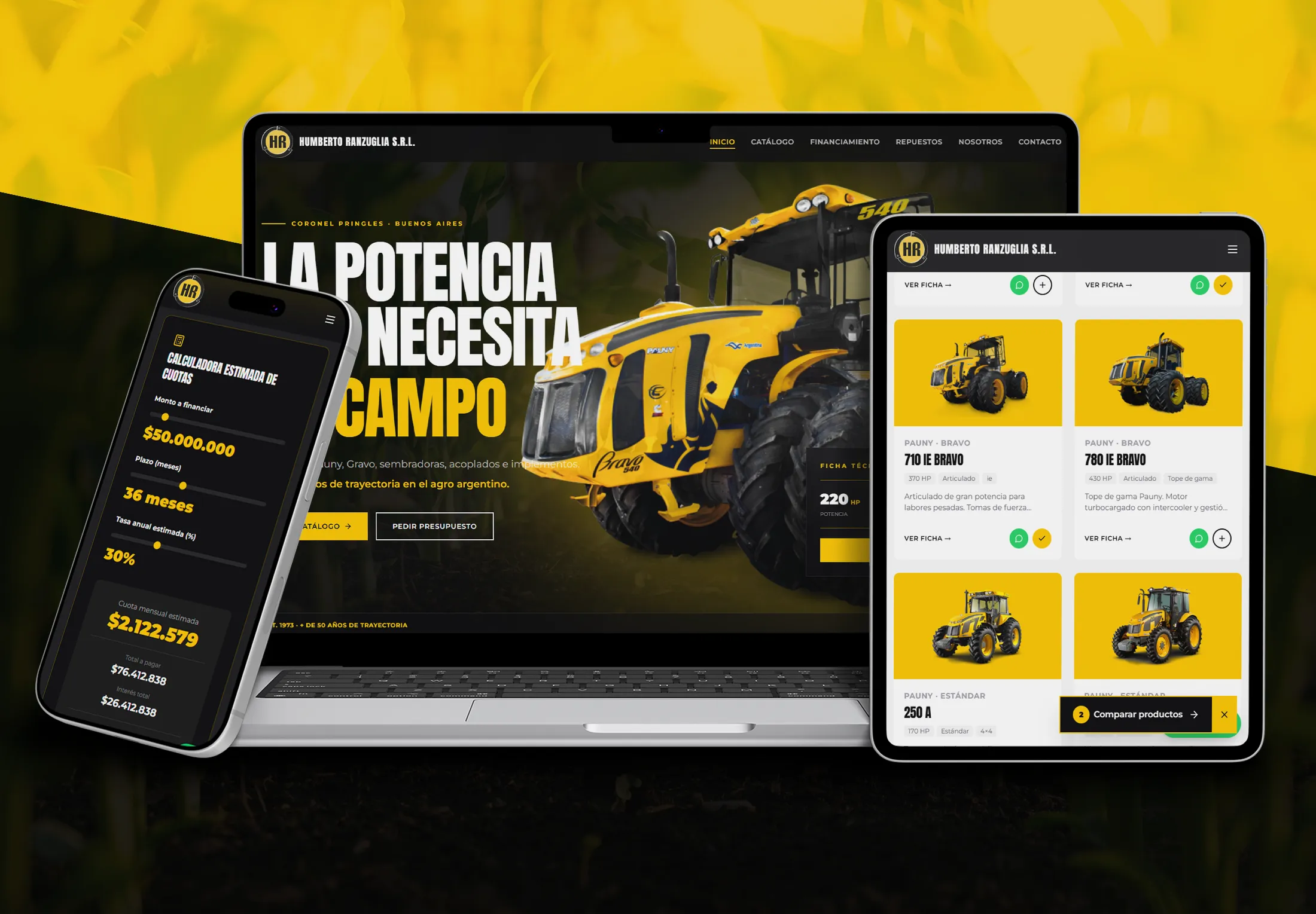 Ranzuglia SRL — landing page maquinaria agrícola